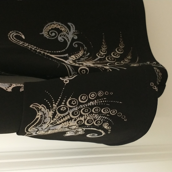 Apostrophe Black Blouse Size 6-8 - Picture 4 of 5